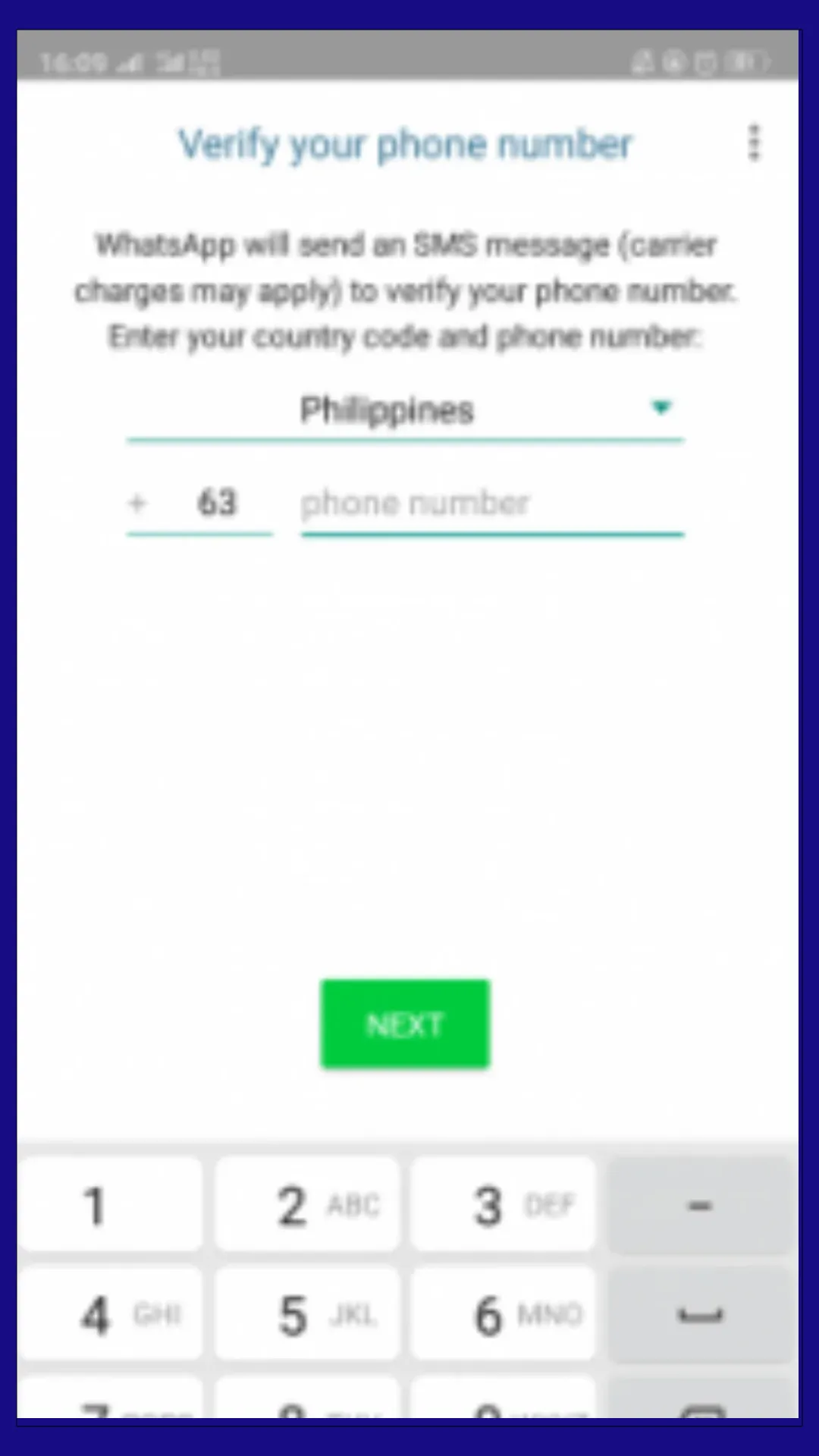 verify your contact number